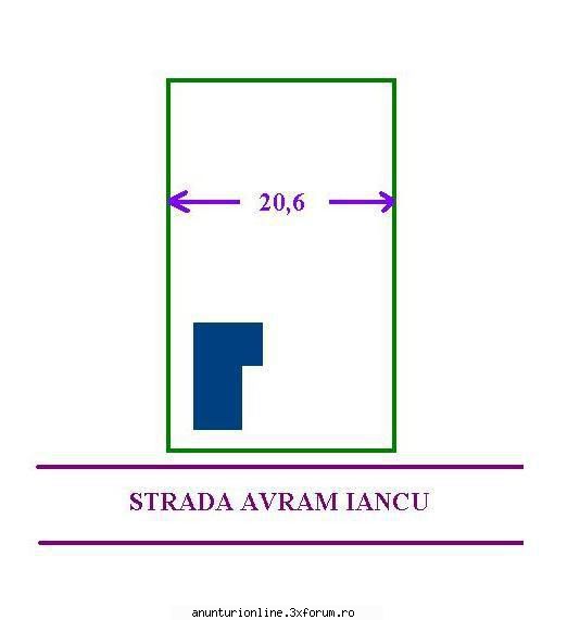 de vanzare teren cu casa demolabila in floresti , judetul cluj, zona centrala, front de 20,6 m la