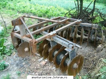 vand utlaje agricole ,plug nou cu doua brazde nou 2m latime pt leut 4000 ron,freza 4500 de erbicidat