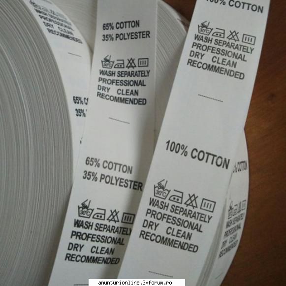 etitech srl va ofera servicii de imprimare, etichete textile, utilizate in industria textila pentru